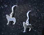 (76) Wolf Earrings